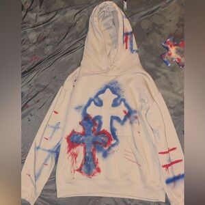 Stylish Women's Hoodie with Cross Design